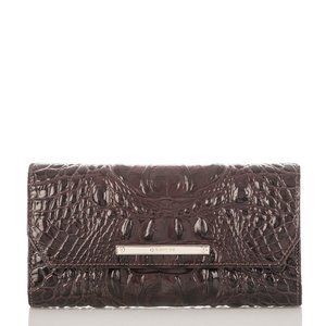 *SOLD*Brahmin Soft Checkbook Wallet in Siltstone